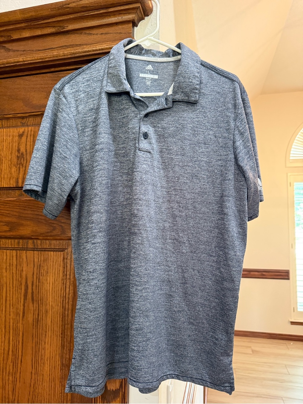 adidas Men's Heathered blue Polo